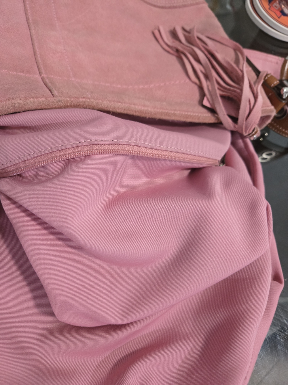 Vintage Y2K Coach Pink Suede Soho Hobo Shoulder Bag - Picture 13 of 17